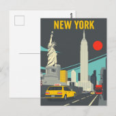New York City Travel Iconic NYC Landmarks Briefkaart (Voorkant / Achterkant)