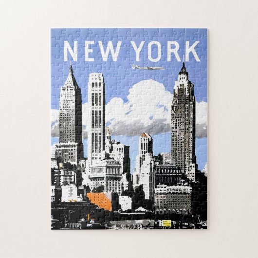  New York City Travel Illustration Legpuzzel (Verticaal)