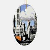 New York City Travel Keramisch Ornament (Rechts)