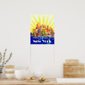 New York City Travel Poster (Keuken)