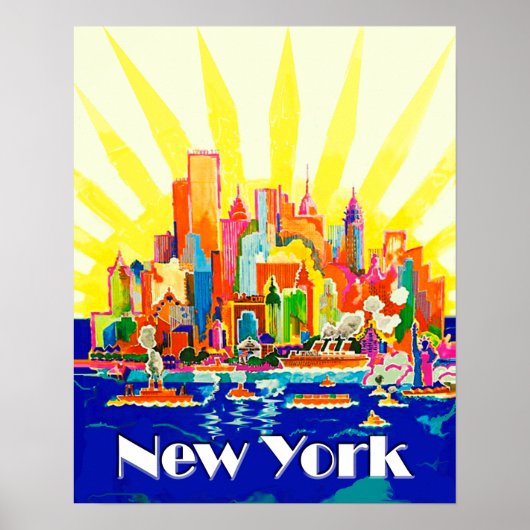 New York City Travel Poster (Voorkant)