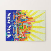 New York City Travel Poster Puzzle Legpuzzel (Horizontaal)