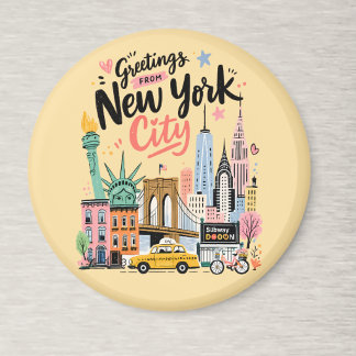 New York City Travel Tote NYC Art Magneet