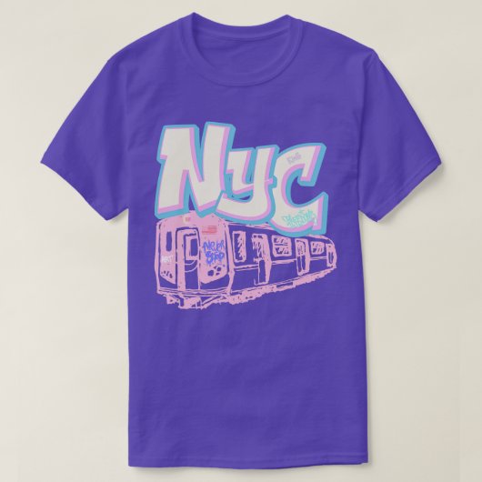 New York City Trein Graffiti T-shirt (Design voorkant)