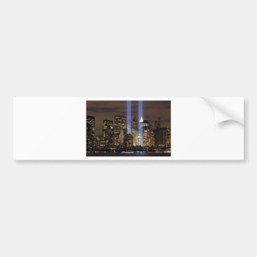 New York City Tribute Lights Bumpersticker (Voorkant)