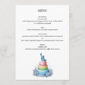 New York City Trouwtaart Menu (Voorkant)