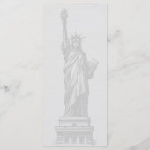 New York City Trouwtaart Menu (Achterkant)