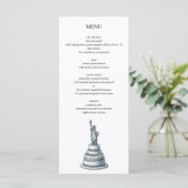 New York City Trouwtaart Menu (Staand voorkant)
