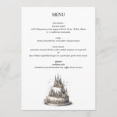 New York City Trouwtaart Menu (Voorkant)