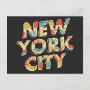 New York City Typografie briefkaart