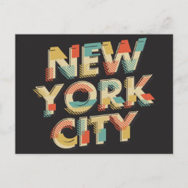 New York City Typografie briefkaart