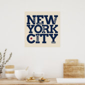 New York City Typografie poster (Keuken)