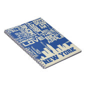 New York City Typografie Poster Notitieboek (Rechterzijde)