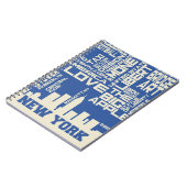 New York City Typografie Poster Notitieboek (Linkerzijde)