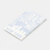 New York City Typografie Poster Post-it® Notes (Schuin)