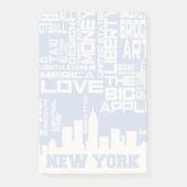 New York City Typografie Poster Post-it® Notes (Voorkant)