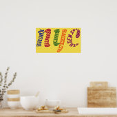 New York City Typographic NYC Poster Print (Keuken)