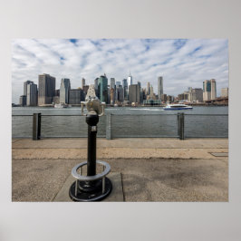 New York City Uitzicht uit Brooklyn Poster