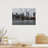 New York City Uitzicht uit Brooklyn Poster (Keuken)