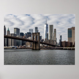 New York City Uitzicht uit Brooklyn Poster