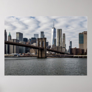 New York City Uitzicht uit Brooklyn Poster
