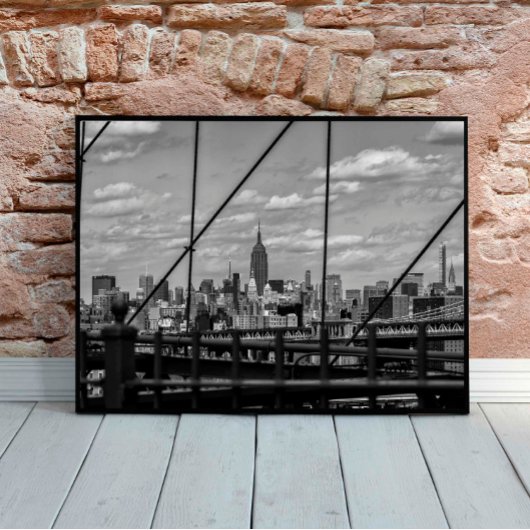 New York City Uitzicht van Brooklyn Bridge Poster