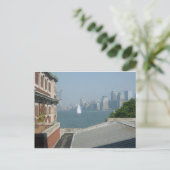New York City Uitzicht van de baai Briefkaart (Staand voorkant)