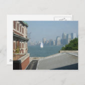 New York City Uitzicht van de baai Briefkaart (Voorkant / Achterkant)