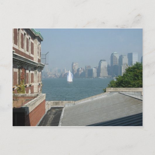 New York City Uitzicht van de baai Briefkaart (Voorkant)