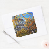 New York City Upper West Side Aappartementengebouw Vierkante Sticker (Envelop)
