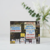 New York City Upper West Side Kosher Deli NYC Briefkaart (Staand voorkant)