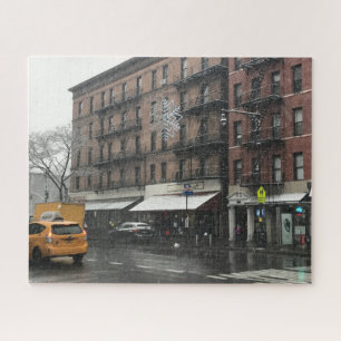 New York City Upper West Side Sneeuwfotografie Legpuzzel