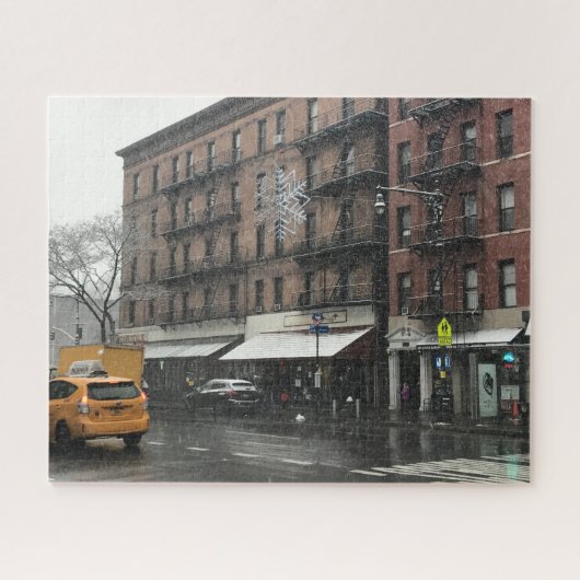 New York City Upper West Side Sneeuwfotografie Legpuzzel (Horizontaal)