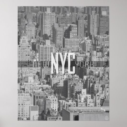 New York City Urban Oerwoud Travel Poster (Voorkant)