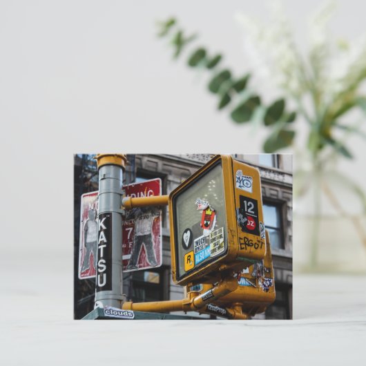 New York City Urban Street Foto Briefkaart (Staand voorkant)