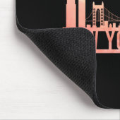 New York City Usa Cityscape Skyline Funny Gift _1 Muismat (Hoek)