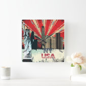 new york city usa  grunge klok (Huis)