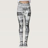 New York City USA Leggins Leggings (Voorkant)