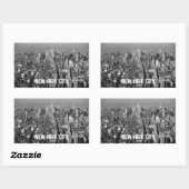 New York City USA skyline 1987 Rechthoekige Sticker (Vel)