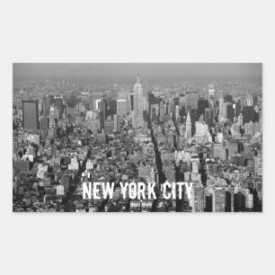 New York City USA skyline 1987 Rechthoekige Sticker