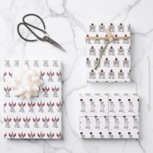 New York City Valentijnsdag NYC Landmarks Inpakpapier Vel