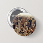 New York City van boven Ronde Button 5,7 Cm (Voorkant /achterkant)