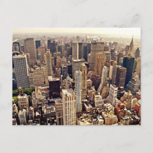 New York City van bovenaf Briefkaart