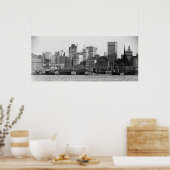 New York City van de Noordrivier Poster (Keuken)