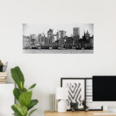 New York City van de Noordrivier Poster (Thuiskantoor)