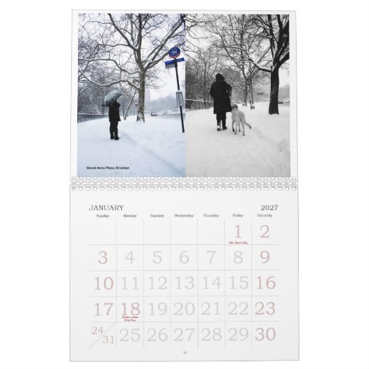 New York City van Donny Tsang Kalender (Jan 2027)