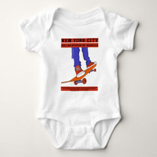 New York City, Verenigde Staten Cool Skateboard Romper