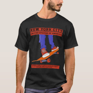 New York City, Verenigde Staten Cool Skateboard T-shirt