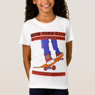 New York City, Verenigde Staten Cool Skateboard T-shirt