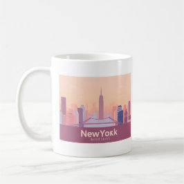 New York City Verenigde Staten Pastelreizen Koffiemok